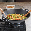 14 Inch Cast Iron Wok \ P14W3
