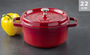 Mini Round Casserole 10 cm (Grenadine Red) \ 1101006 -I22