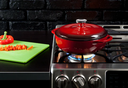 3 Quart Red Enameled Cast Iron Dutch Oven\EC3D43