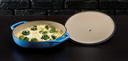 3.6 Quart Blue Enameled Covered Casserole\EC3CC33