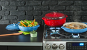 3.6 Quart Blue Enameled Covered Casserole\EC3CC33