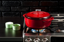 4.5 Quart Red Enameled Cast Iron Dutch Oven\EC4D43