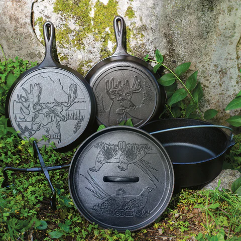 Wildlife Seasoned Cast Iron 5 Piece Set\L5WLSETA