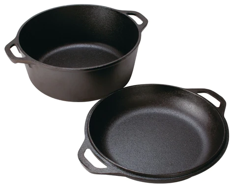 5 Quart Cast Iron Double Dutch Oven \ L8DD3