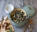 6 Quart Desert Sage Enameled Iron Dutch Oven\EC6D50