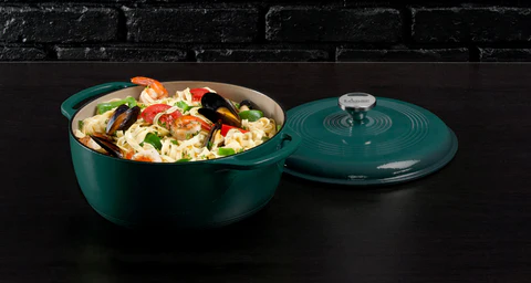 6 Quart Lagoon Enameled Cast Iron Dutch Oven\EC6D38