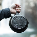 6.5 Inch Cast Iron Skillet With Wolf Scene \ L3SKWLWF