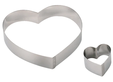Stainless steel ''Heart'' pastry ring ?16 cm H 4 cm \3077.16