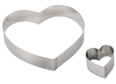 Stainless steel ''Heart'' pastry ring ?16 cm H 4 cm \3077.16