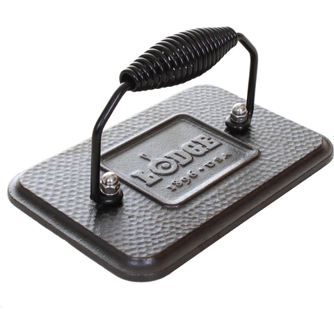 Rectangular Cast Iron Grill Press 6.75In x 4.5In \ LGP3