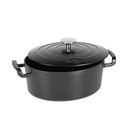 SITRAM Cast Iron Black Oval Casserole Dish, 4 L \711091
-I21