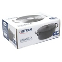 SITRAM Cast Iron Black Oval Casserole Dish, 4 L \711091
-I21