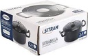 SITRAM Cast Iron Black Round Casserole Dish, 2.5 L \711093-I21