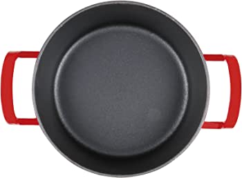 SITRAM Cast Iron Red glossy Round Casserole Dish, 2.5 L \711089-I21