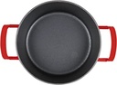 SITRAM Cast Iron Red glossy Round Casserole Dish, 2.5 L \711089-I21