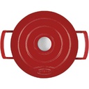 SITRAM Cast Iron Red glossy Round Casserole Dish, 5 L \711086-I21