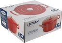 SITRAM Cast Iron Red glossy Round Casserole Dish, 5 L \711086-I21