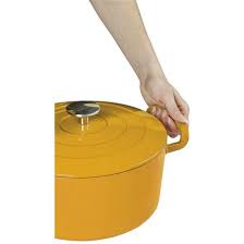 SITRAM Cast Iron Yellow  Round Casserole Dish, 5 L \711983-I21