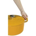 SITRAM Cast Iron Yellow  Round Casserole Dish, 5 L \711983-I21