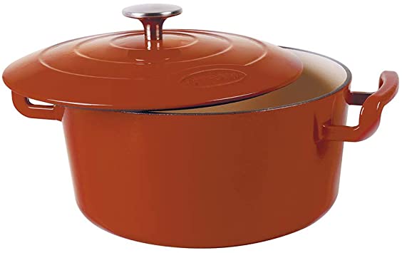 SITRAM Cast Iron Orange  Round Casserole Dish, 5 L \711985-I21