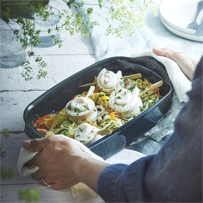 Square Baking Dish With Handles 22 cm (Orange Tuscany)\769649