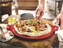 SMOOTH PIZZA STONE 36 cm (Burgundy) \ 347514-B22