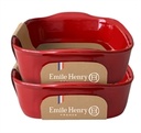 Rectangular Baking Dish With Handles 30 cm (Burgundy) \ 349650-B31