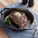 10.25 In Seasoned Iron Dual Handle Grill Pan\L8GPL