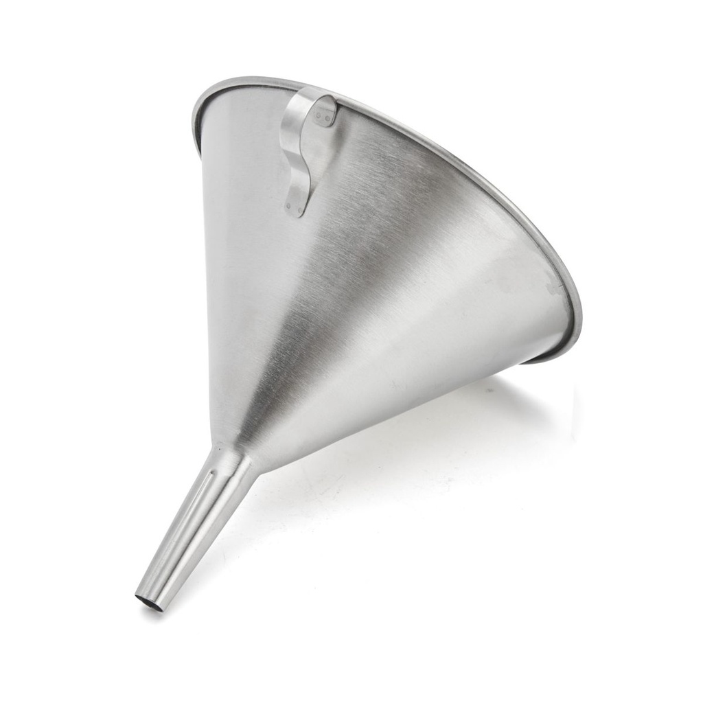 Stainless steel funnel. 12 \3356.12N