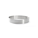 Straight edge perforated tart ring in stainless steel-Ø18.5 H 3,5 \3098.07