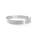 Straight edge perforated tart ring in stainless steel-Ø24.5 H 3,5 \3098.09