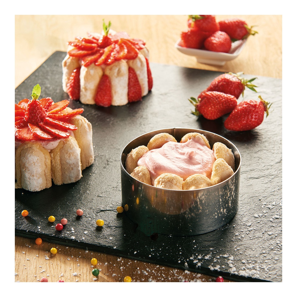 Stainless Steel Round Pastry Ring (Ø10 cm, H 4.5 cm) \ 3989.10