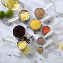 Set Of 4 Stainless Steel Measuring Cups (60, 80, 125, & 250 ml)