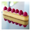 Stainless steel perforated tart ring - Oval 14X3.5X2 \3099.40