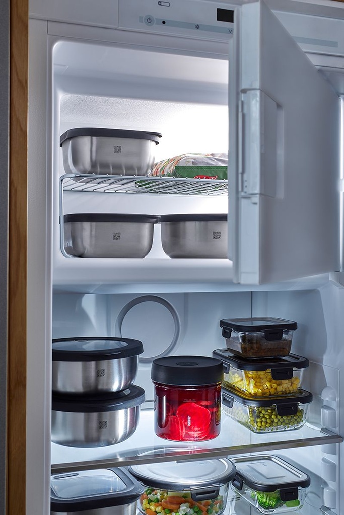 Set Food storage container PROVIDO, square,2 pcs