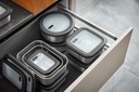Set Food storage container PROVIDO, square,2 pcs