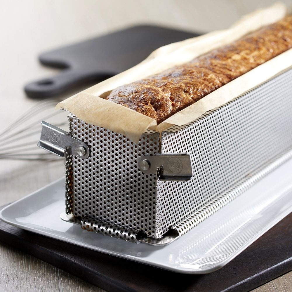 Rectangular foldable baking moul stainless steel 35x7x7.5cm