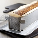 Rectangular foldable baking moul stainless steel 35x7x7.5cm