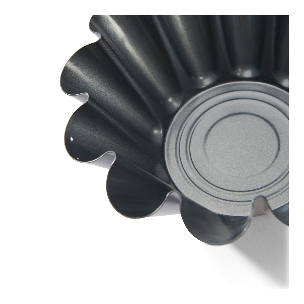 Brioche fluted mould, non-stick steel 22cm