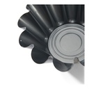Brioche fluted mould, non-stick steel 22cm