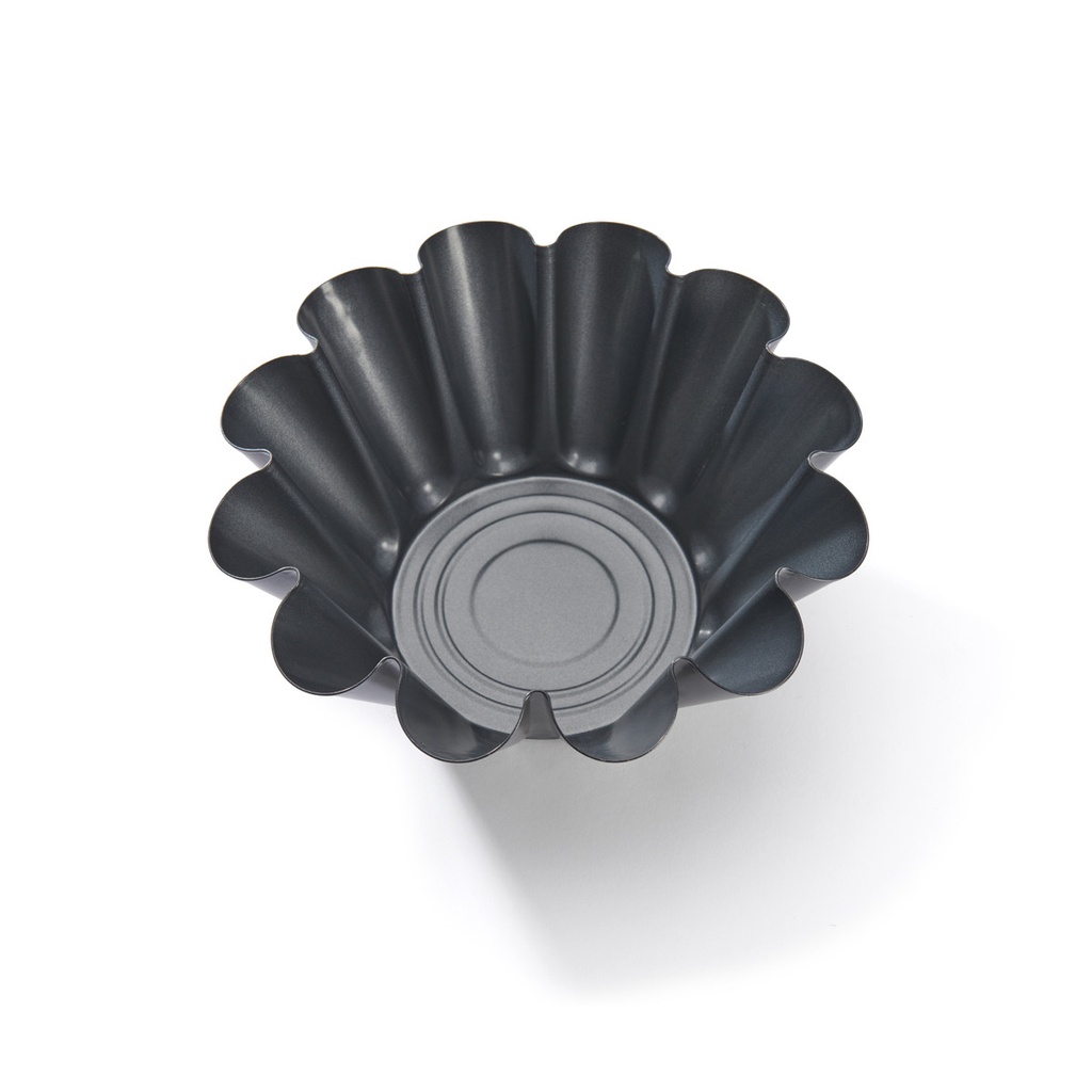 Brioche fluted mould, non-stick steel 22cm