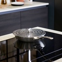 Universal stainless steel lid for pans 20-24 cm