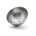 Stainless steel cooking bell, 30 cm diameter, with steam hole.