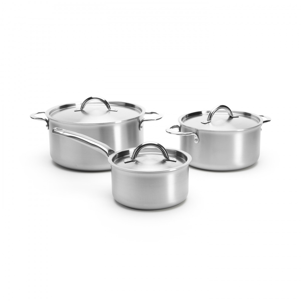Stainless steel saucepan ALCHIMY Set of 6 Pcs