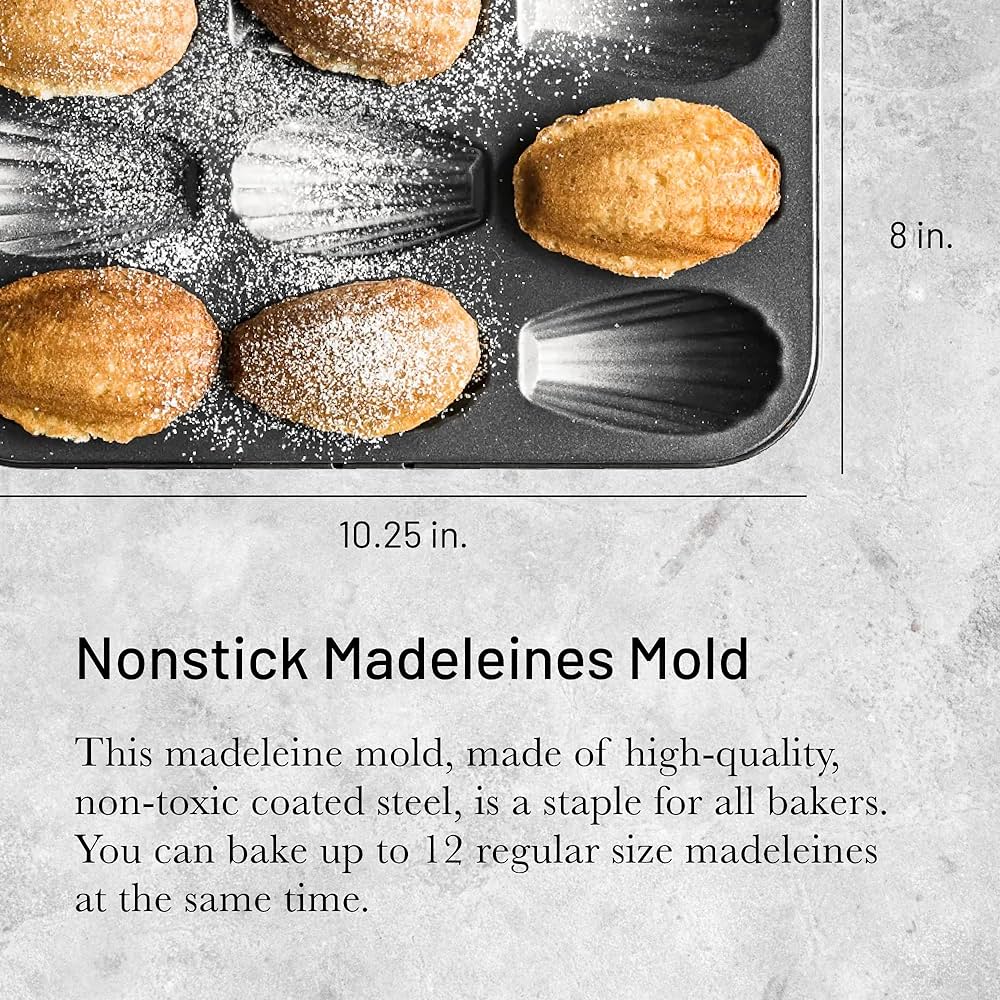 12 MADELEINES BAKING TRAY 7x4x1.5cm - 20x26cm \4710.12