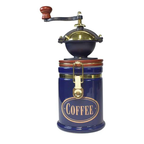 CERAMIC COFFEE GRINDER BLUE COLOR 500 ML STORAGE \ 62026