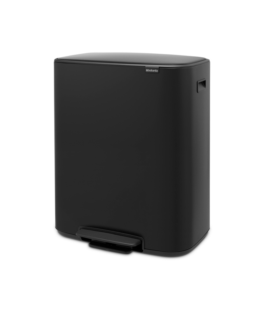 Brabantia Bo Pedal Bin with Inner Bucket 60L Matt Black