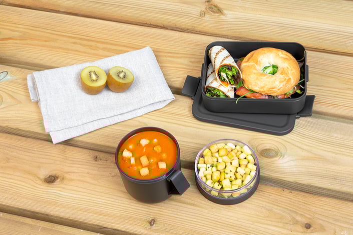 Brabantia Make & Take Lunch Set, 2 pieces (Soup Mug, Lunch Box Medium