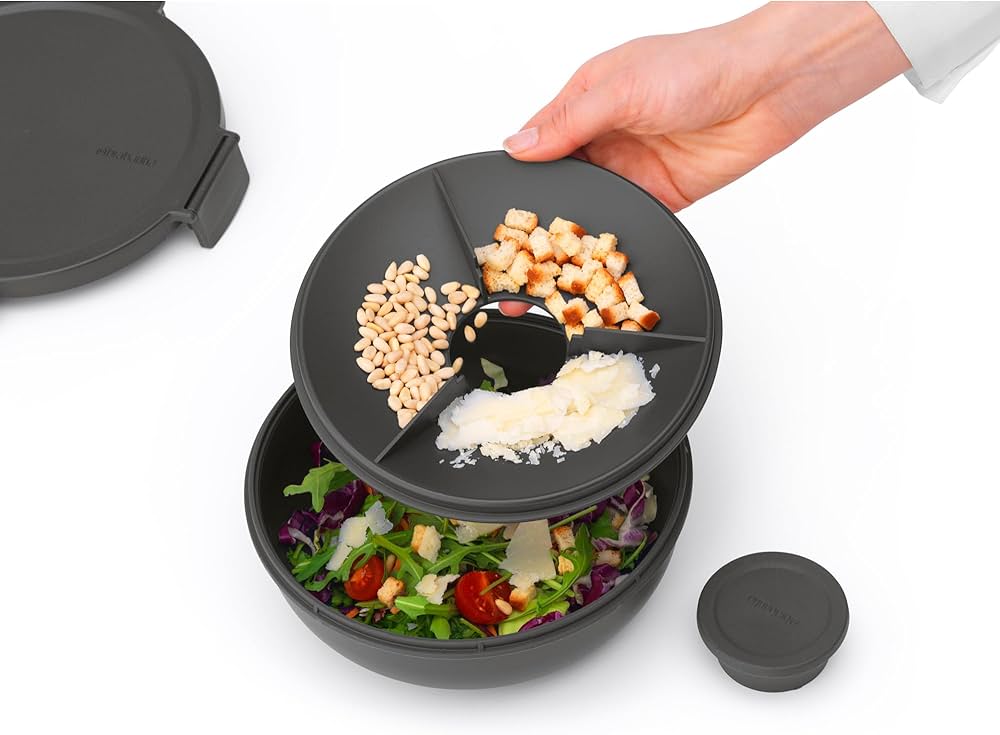 Brabantia Make & Take Salad Bowl, 1.3L, Plastic