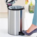 Brabantia Pedal Bin newIcon 12L Plastic Inner Bucket Brilliant Steel